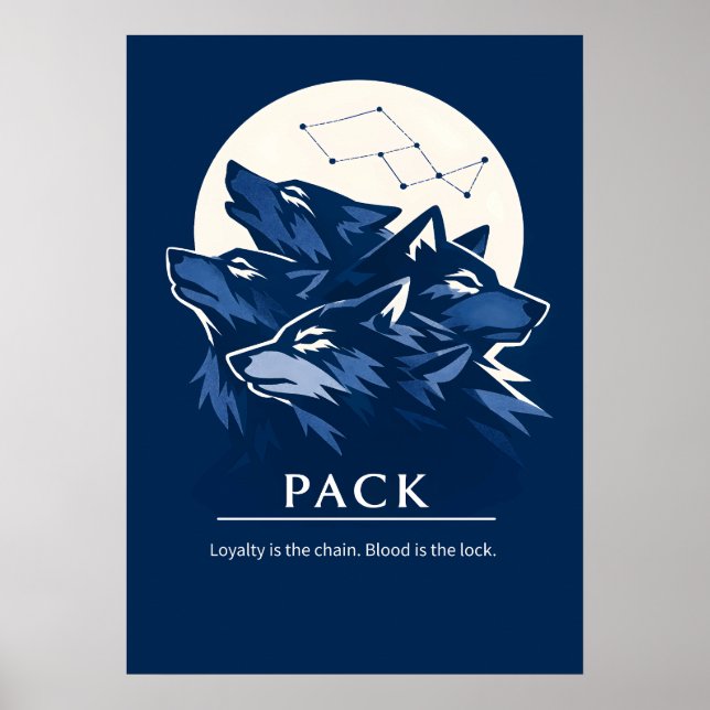Wolf Pack Loyalty Art Poster (Front)