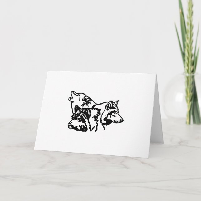 Wolf Pack Outline Card (Front)