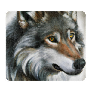 Wolf Painting Cutting Board