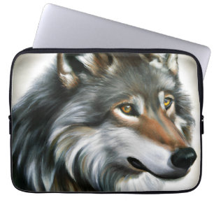Wolf Painting Laptop Sleeve