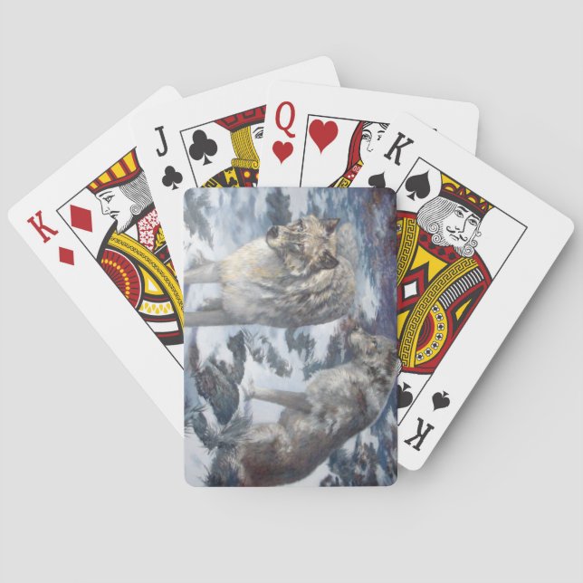 Wolf Pair Playing Cards (Back)