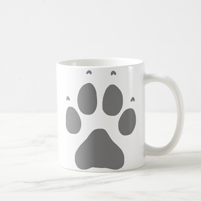 Wolf Paw Coffee Mug (Right)