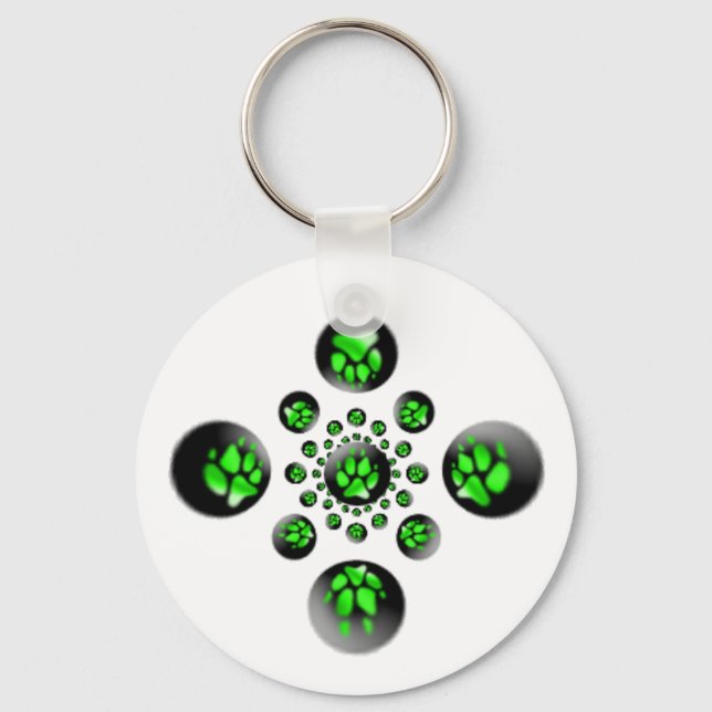 Wolf paw keychain (Front)