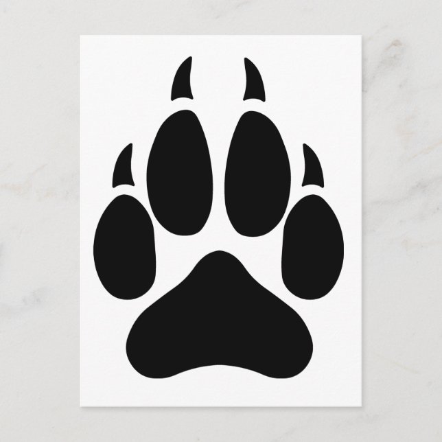 Wolf Paw Postcard (Front)