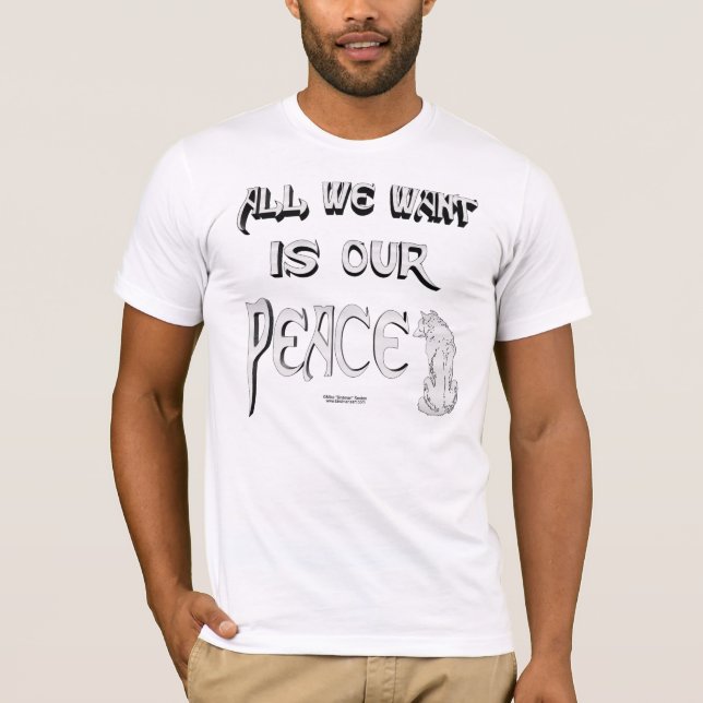 Wolf Peace Men's T-Shirt (Front)