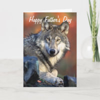 Wolf Photograph Happy Father's Day