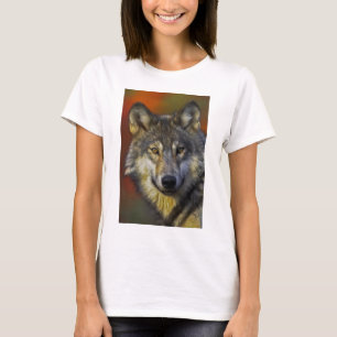 Wolf Photographic Art Spirit Guide Animal Love  T-Shirt