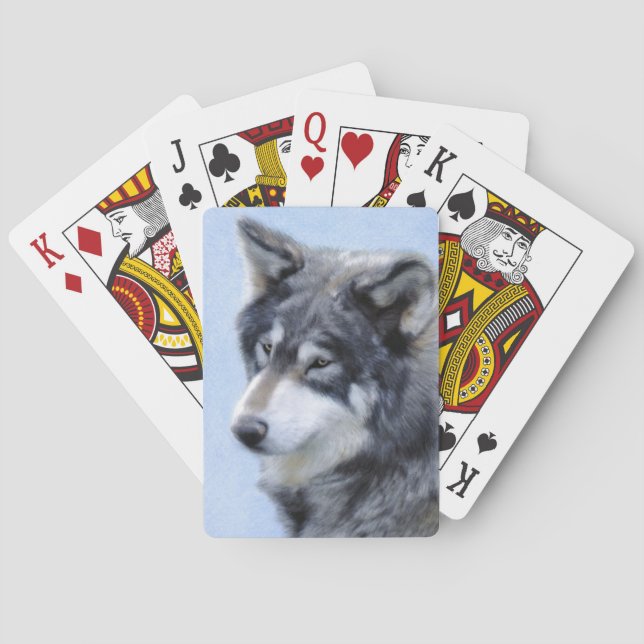 Wolf Playing Card Deck (Back)