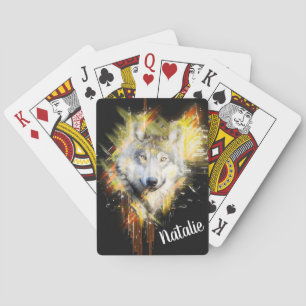 Wolf Playing Cards