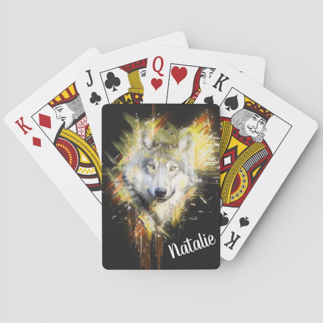 Wolf Playing Cards (Back)