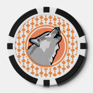 wolf poker chips