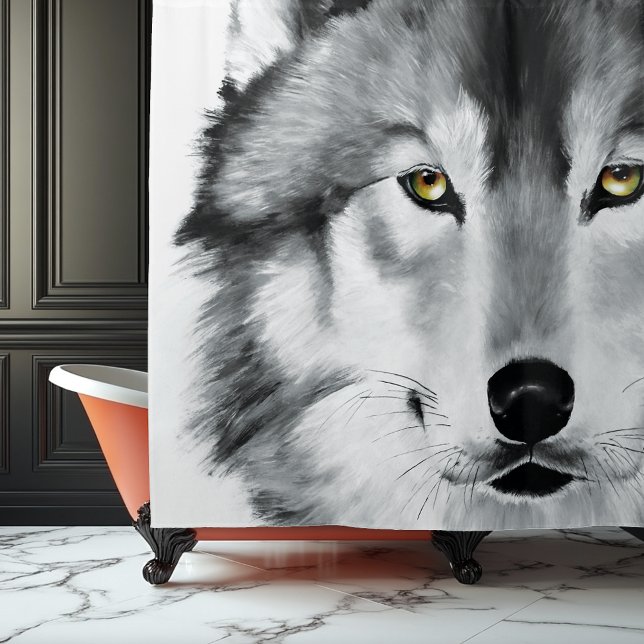 Wolf Portrait Black White (Creator Uploaded)