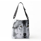 Wolf Portrait Black White