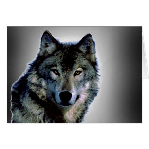 Wolf Portrait Card