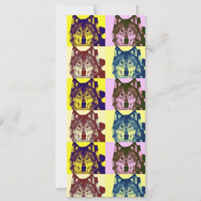 Wolf Portrait Invitation (Front)