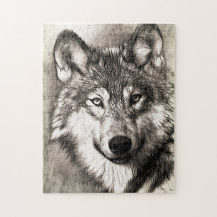 Wolf portrait jigsaw puzzle