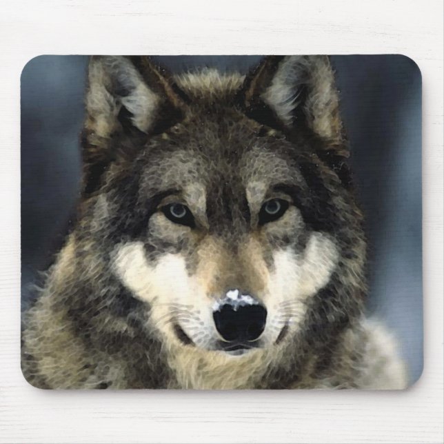 Wolf Portrait Mousepads (Front)
