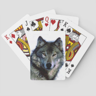 Wolf Portrait Playing Cards