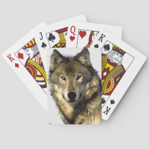 Wolf Portrait Playing Cards