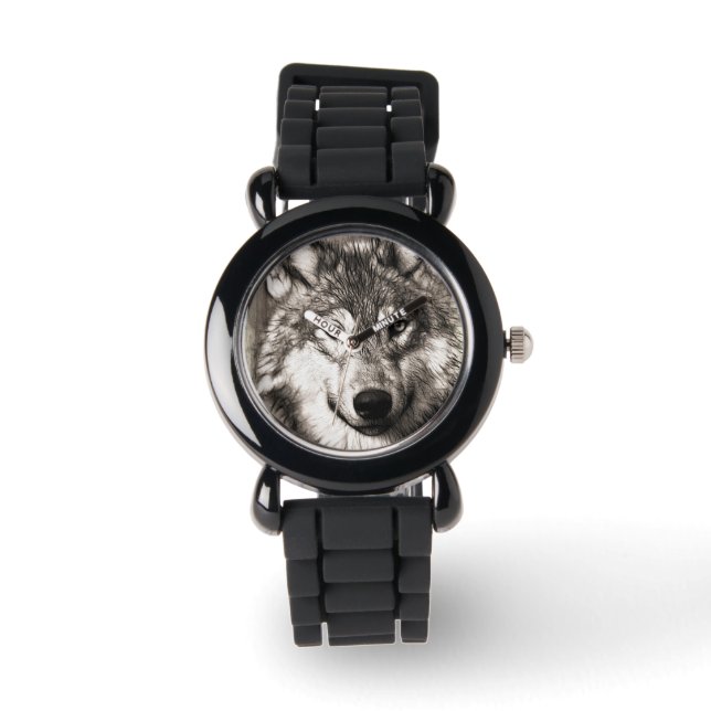 Wolf portrait watch (Front)