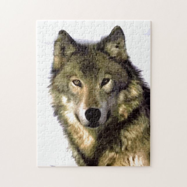 Wolf Portrait Wild Animals Jigsaw Puzzle (Vertical)