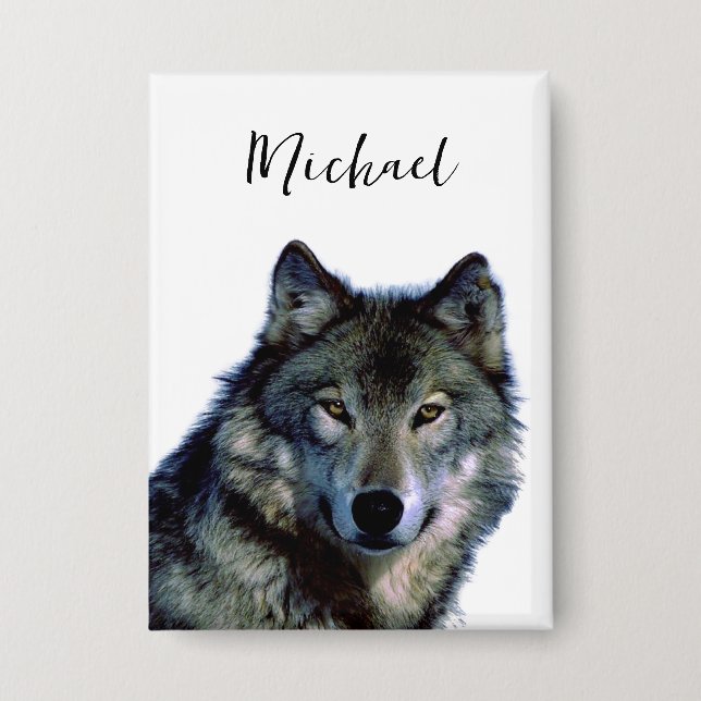 Wolf Portrait Your Name Custom Handwriting (Front)