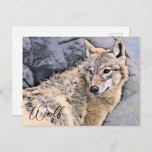 Wolf Postcard