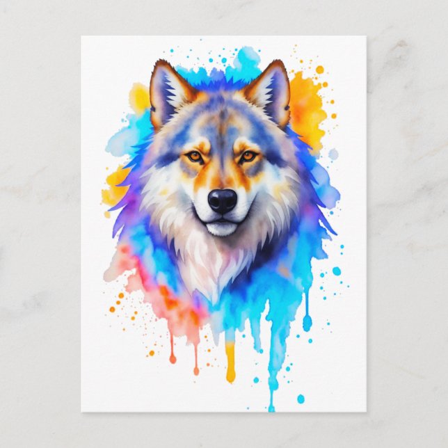 Wolf Postcard (Front)