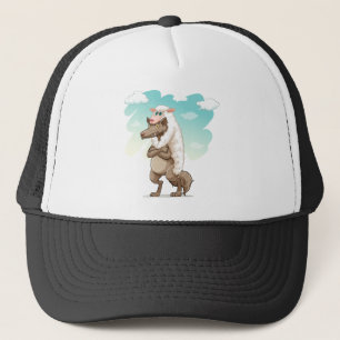Wolf pretending to be sheep trucker hat