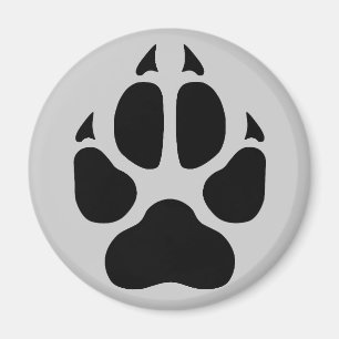 Wolf Print Magnet