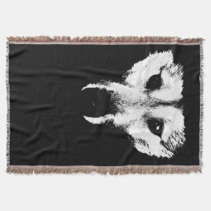 Wolf Pup Blanket Husky Wolf Pup Throw Blanket