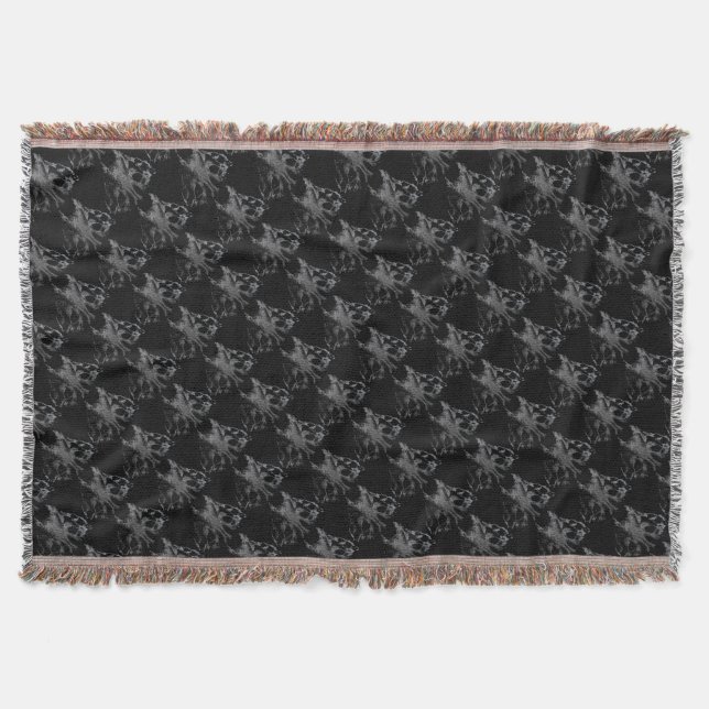 Wolf Pup Blanket Siberian Wolf Pup Throw Blanket (Front)