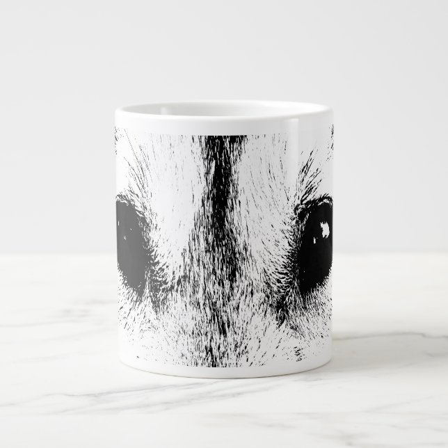 Wolf Pup Coffee Mug Wild Dog Jumbo Cups Sled Dog (Front)