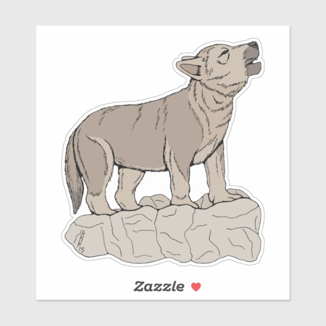 Wolf Pup Howling (Sheet)