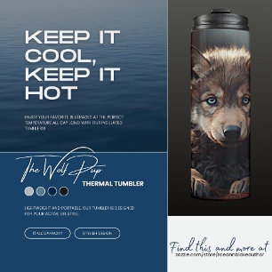 Wolf Pup Thermal Tumbler