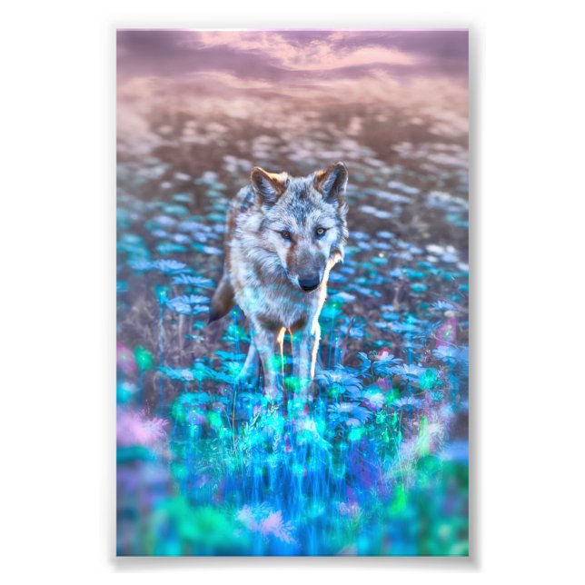 Wolf Puppy LONG MAY YOUR INNOCENCE REIGN Photo Print (Front)