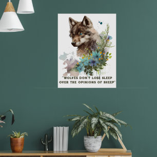 Wolf Quote Poster