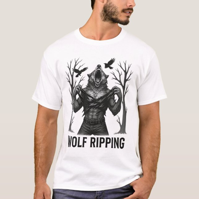 wolf ripping T-Shirt (Front)