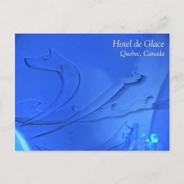 Wolf Room at Hotel de Glace, Quebec, Canada Postcard (Front)