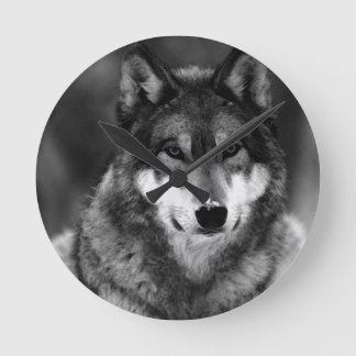 Wolf Round Clock