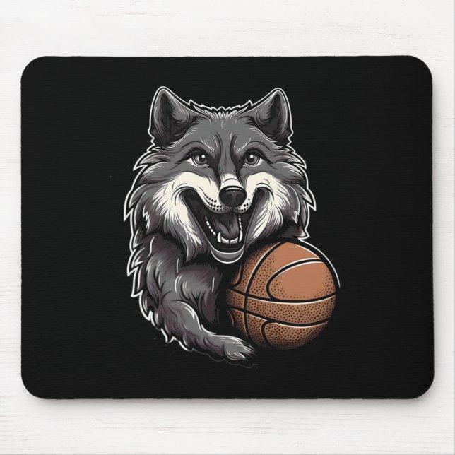 Wolf Shirt  Mouse Pad (Front)