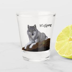 Wolf Shot Glass