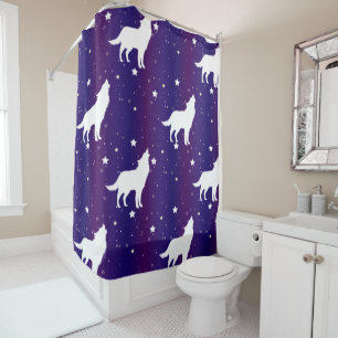 Wolf Silhouette Starry Night Galaxy Lover Universe