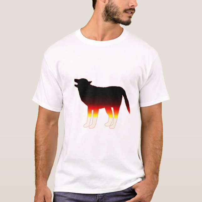 Wolf silhouette T-Shirt (Front)