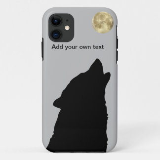 Wolf Sillhoutte with Full Moon iPhone 5 case