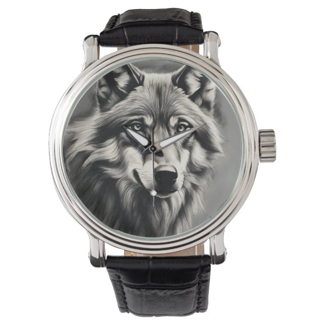 Wolf Sketch Watch (Front)