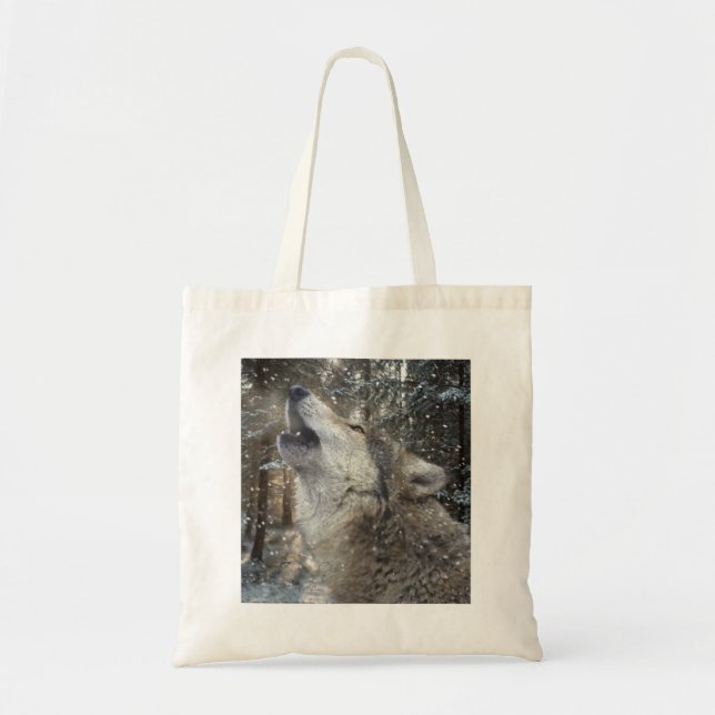 Wolf Song - Pastel Tote Bag (Front)