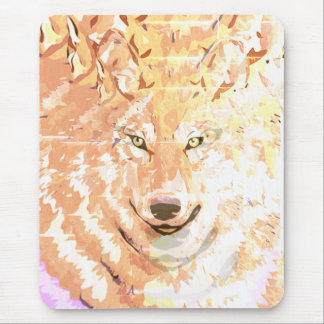 Wolf spirit artwork mouse pad