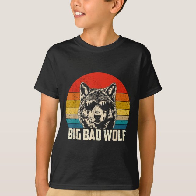 Wolf spirit big and bad wolf wolf pack funny wolve T-Shirt (Front)