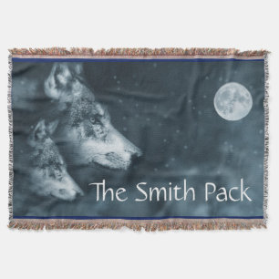 Wolf Spirit Custom Throw Blanket